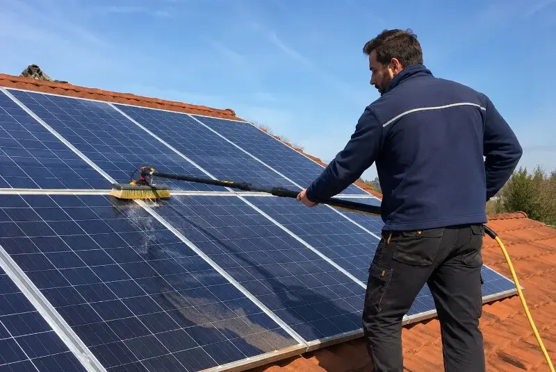 Nettoyage et entretien de panneaux solaires à Soupex